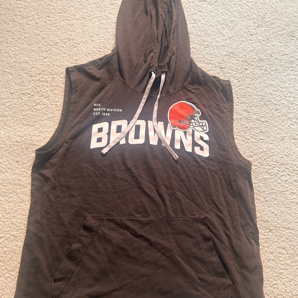 Cleveland Browns - Nike Brown and White Sweatshirt Hoodie